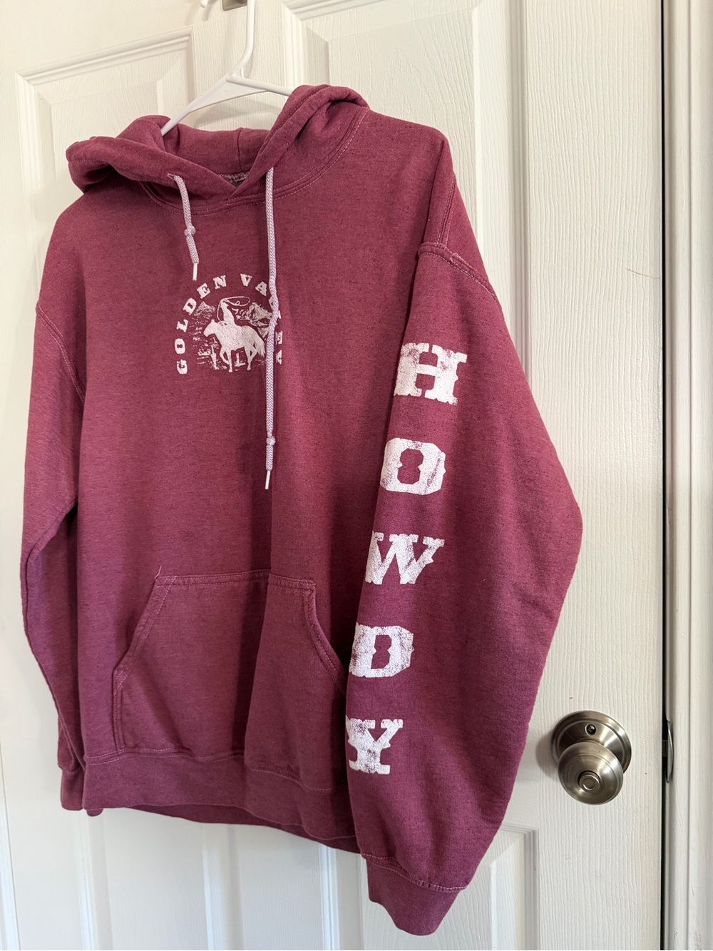 Maroon Hoodie Sweatshirt - WOMENS